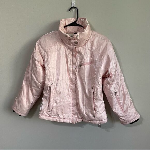 Revolve NILS iridescent Pink Ski Jacket Puffer Coat - Picture 7 of 16